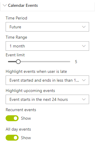 Calendar Events